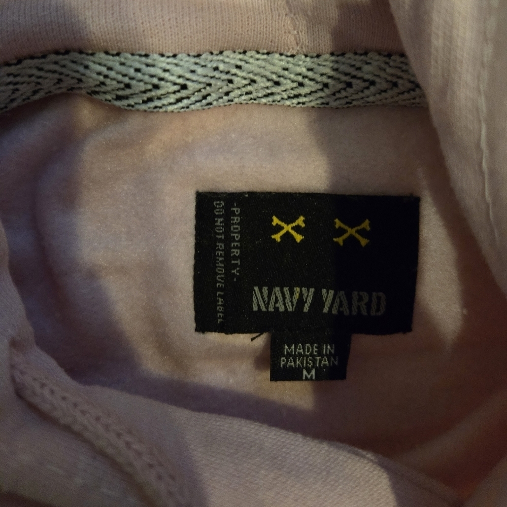 NWT Men's Navy Yard California Light Pink Size M Hoodie - Picture 5 of 6